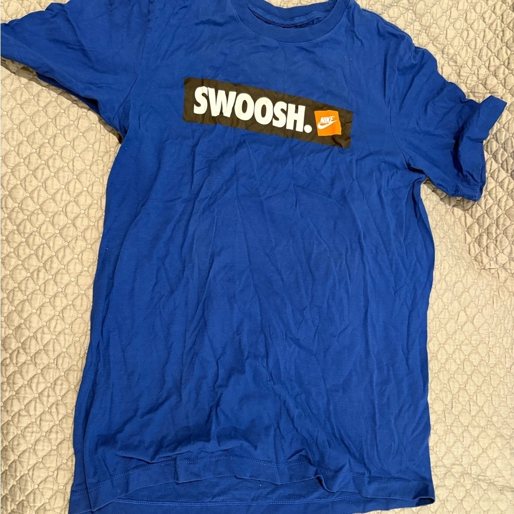 Nike Navy Tee with Yellow Logo